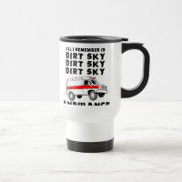 Caneca Divertida de Moto Motocross Ambulância Céu 