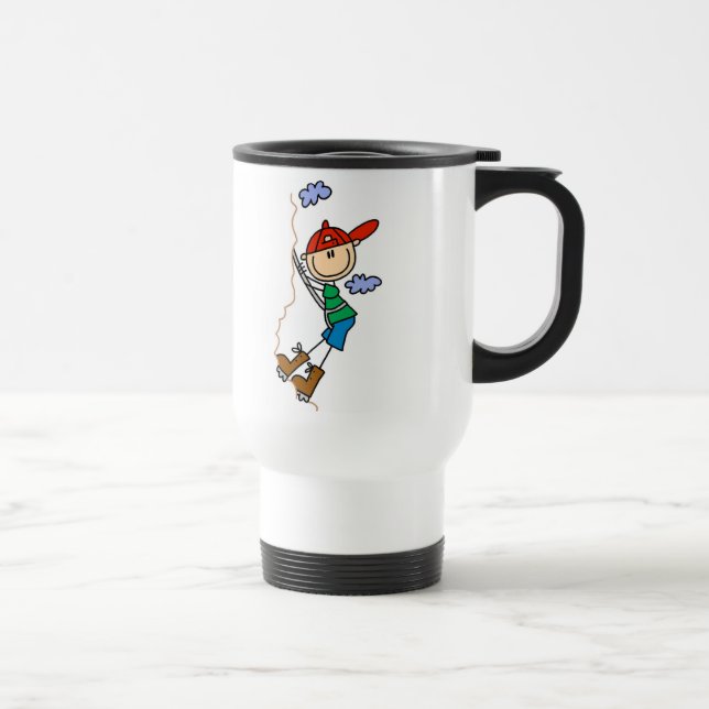 Térmica Caneca do alpinismo de StickFigure (Direita)