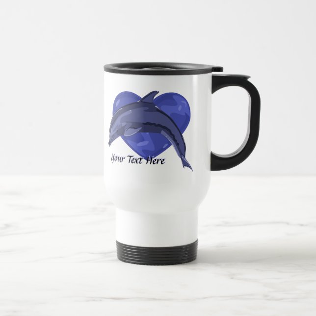 Térmica Caneca do amor do golfinho (Direita)