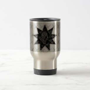 Térmica Caneca do crânio do punk (cinzas)