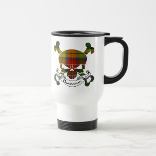 Térmica Caneca do crânio do Tartan de Buchanan