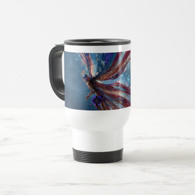 Térmica Caneca do Dia 4 de Julho da Fada Fofa – Magia do D (Frente Esquerda)