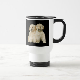 Térmica Caneca do filhote de cachorro do golden retriever