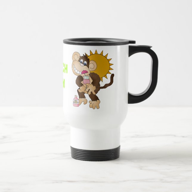 Térmica Caneca do macaco do viagem do vagabundo da praia (Direita)