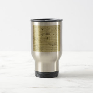 Térmica Caneca do manuscrito de Frederic Chopin