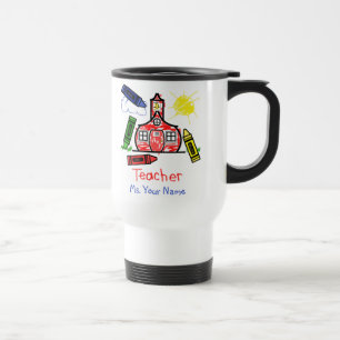 Térmica Caneca do professor - escola e pastéis