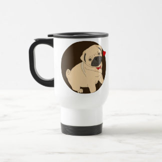 Térmica Caneca do Pug do amor