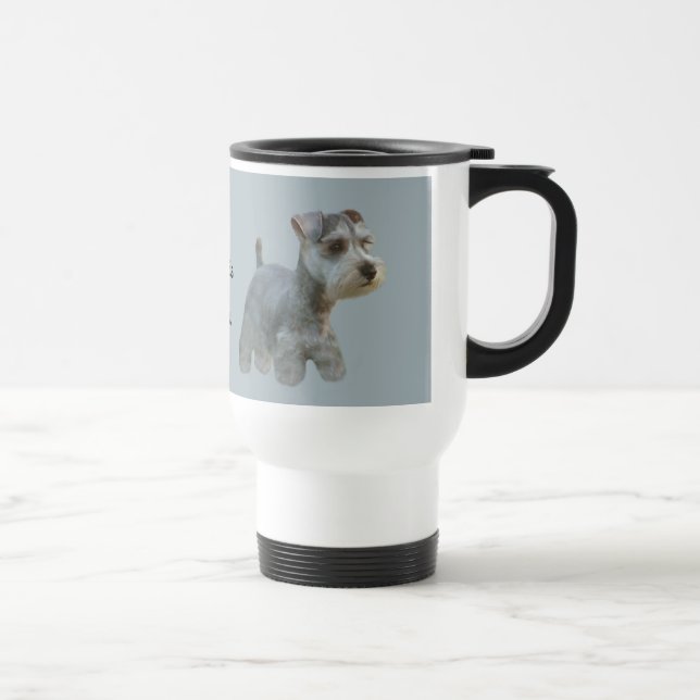 Térmica Caneca do Schnauzer diminuto (Direita)