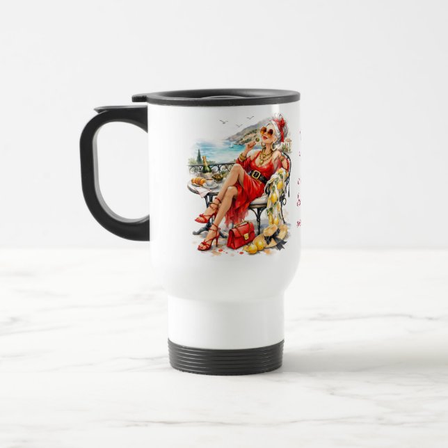 Térmica caneca isolada para café ou bebidas, personalize (Esquerda)
