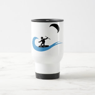 Térmica Caneca kitesurfing legal com ícone do kitesurf