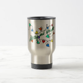 Térmica caneca luzes de natal