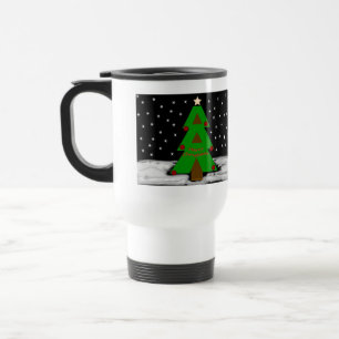 Térmica Caneca Noturna de Árvore de Natal
