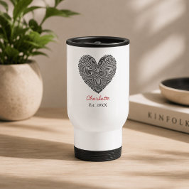 Térmica Caneca Personalizada com Nome e Impressão Digital 