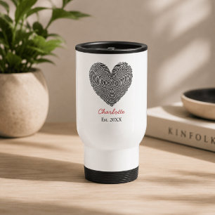 Térmica Caneca Personalizada com Nome e Impressão Digital