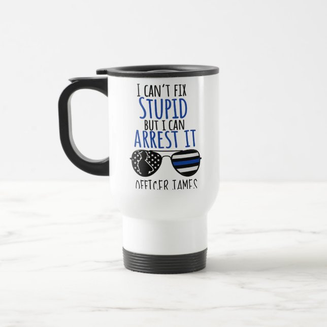 Térmica Caneca Personalizada de Policial, Oficial de políc (Esquerda)