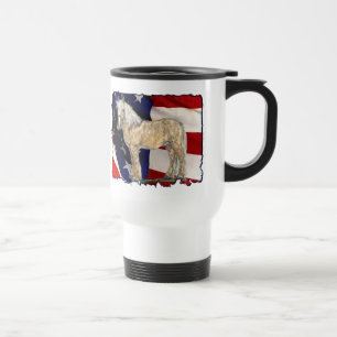 Térmica Caneca rasgada do creme da bandeira