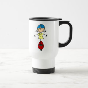Térmica Caneca Skateboarder com Desenho Simples