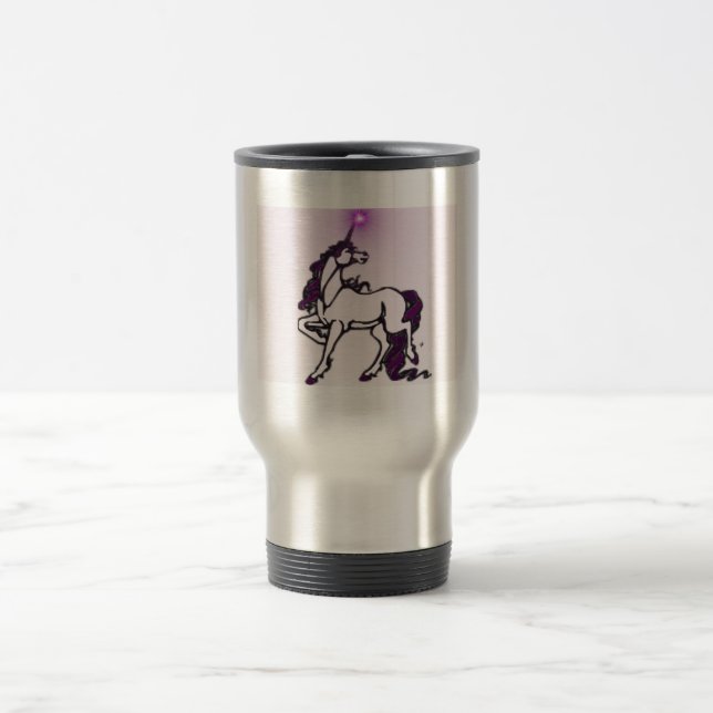Térmica Caneca violeta do unicórnio do embaçamento (Centro)