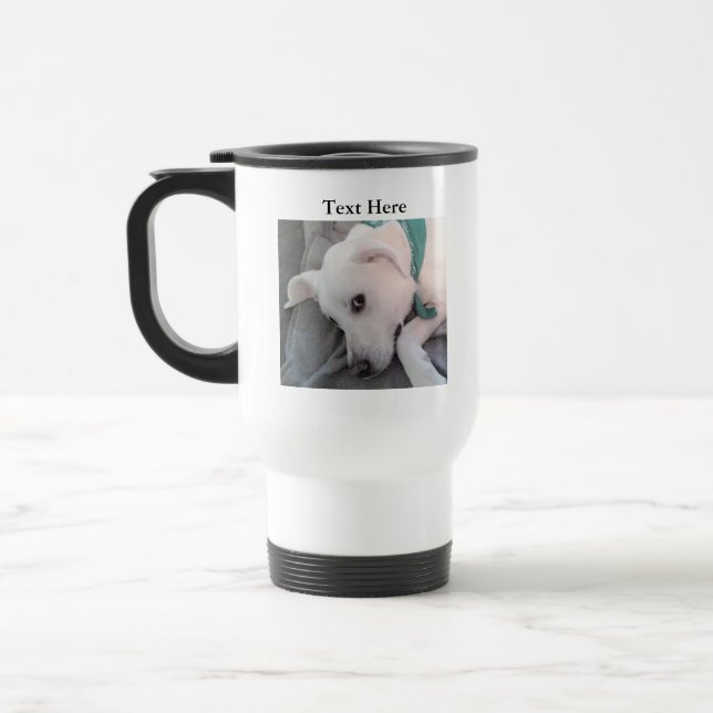 Térmica Cão de Dia de São Patrício Cansado Vestindo Caneca (Esquerda)