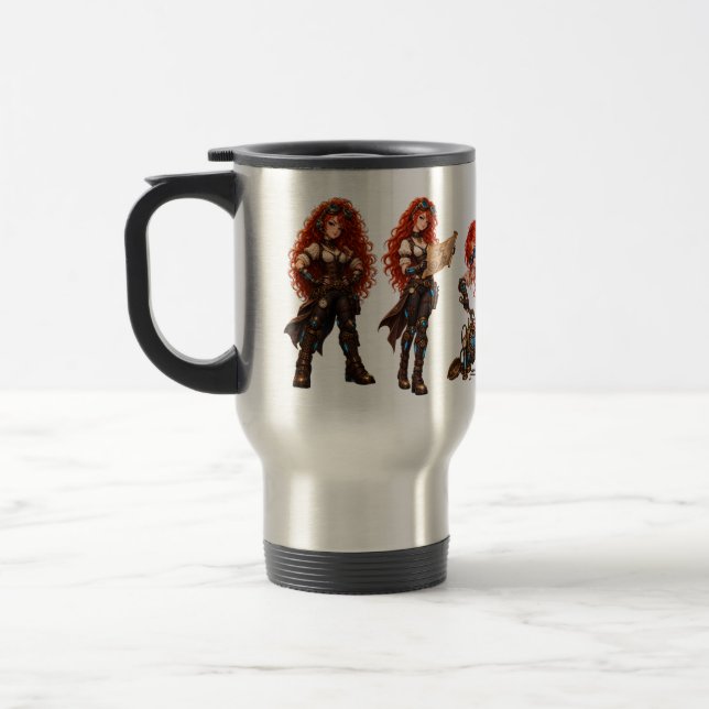 Térmica Construa. Conserte. Possua. - Caneca Steampunk Cab (Esquerda)
