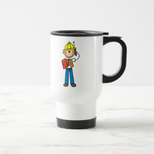 Térmica Contramestre da construção na caneca do telemóv