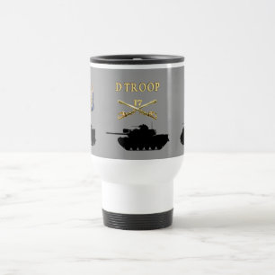 Térmica D agrupa-se 17a caneca dos AFVs da cavalaria