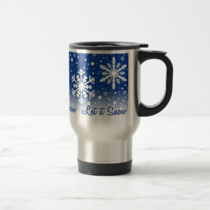 Térmica Deixais lhe para nevar azul - caneca