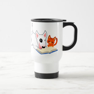 Térmica Desenhos animados Bullie e gatinho com a caneca da