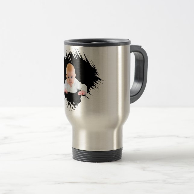 Térmica Design da sua própria caneca de fotos do bebê (Frente Esquerda)