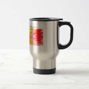 Térmica Em algum lugar sobre a caneca de café do arco-ír