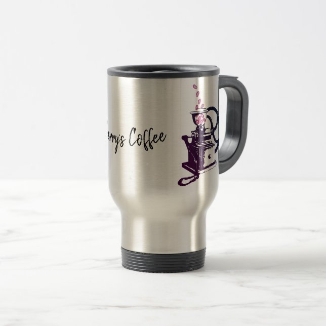 Térmica Encapsulamento Personalizado de Café | CANECA DE V (Frente Esquerda)