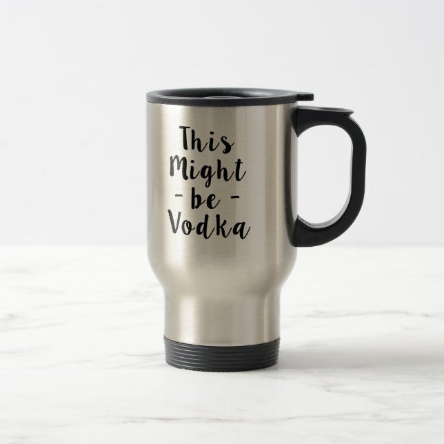 Térmica Esta pôde ser caneca engraçada da vodca (Direita)