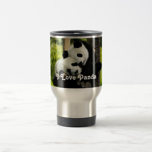 Térmica Eu amo a caneca da panda (Centro)