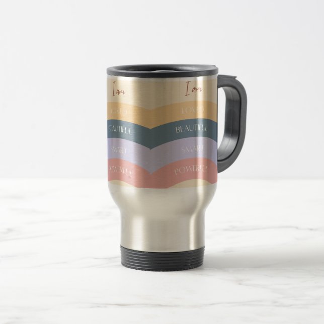 Térmica Eu amo bela caneca de café (Frente Esquerda)