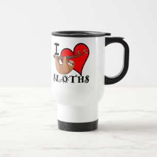 Térmica Eu amo caneca de preguiças