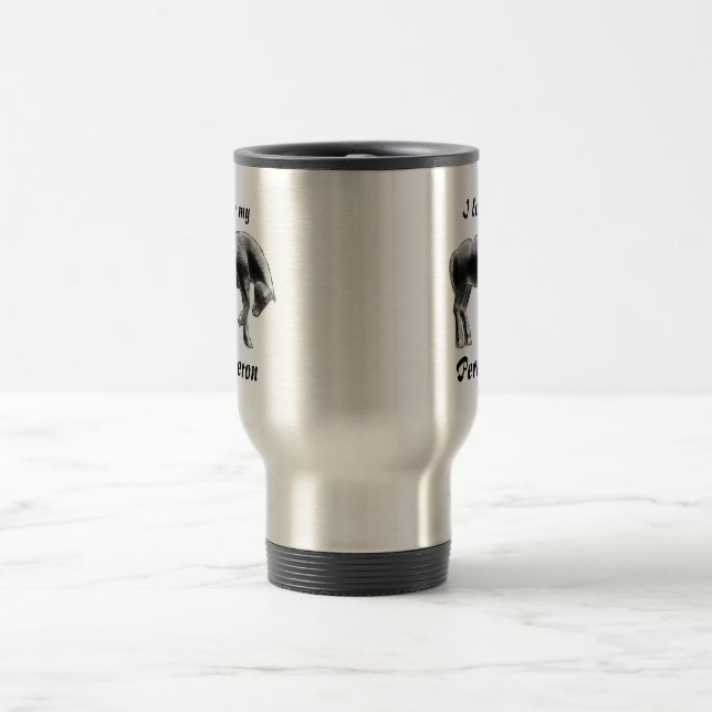 Térmica Eu amo minha caneca do percheron (Centro)