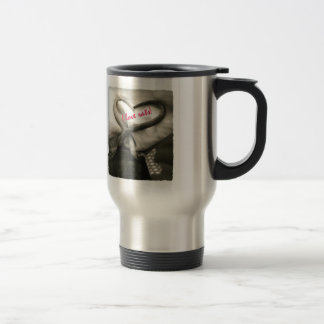 Térmica Eu amo ratos! caneca de prata