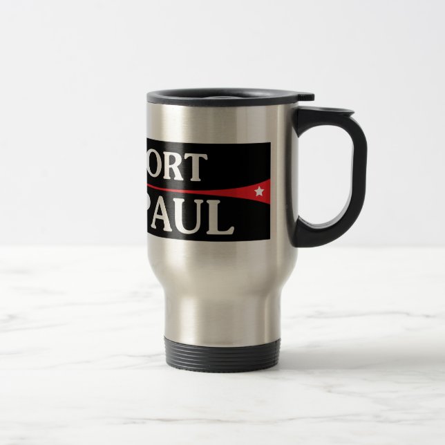 Térmica Eu apoio a caneca de Ron Paul (Direita)