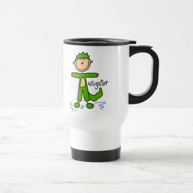 Térmica Figura da vara na caneca do terno do jacaré (Direita)