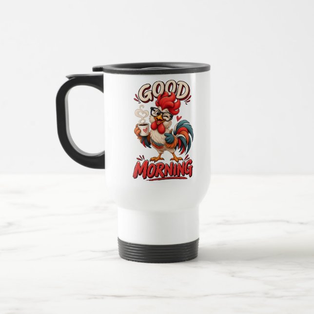Térmica Frango de desenho animado fofo com caneca | (Esquerda)