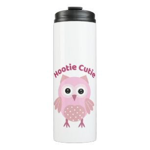 Térmica Garrafa de Água Infantil Hootie Cutie Pink Owl