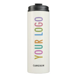 Térmica Garrafa de água isolada Ecru com logotipo de empre