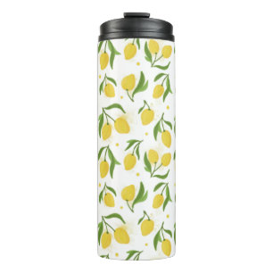 Térmica Garrafa Tumbler Verde Amarelo-limão