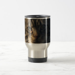 Térmica Gato de gato malhado - caneca de aço inoxidável 