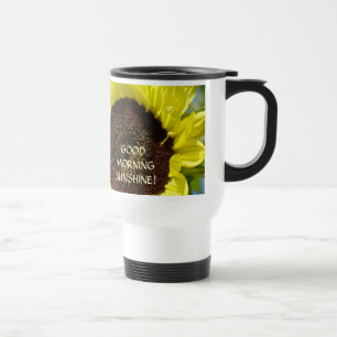 Térmica Girassol Bom Dia Luz do Sol! Caneca de Café Viajar