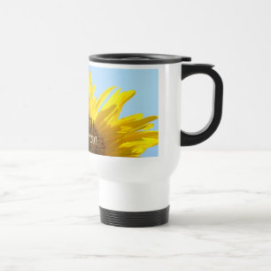 Térmica Girassol Eu Te Amo! Caneca de café presente viagem