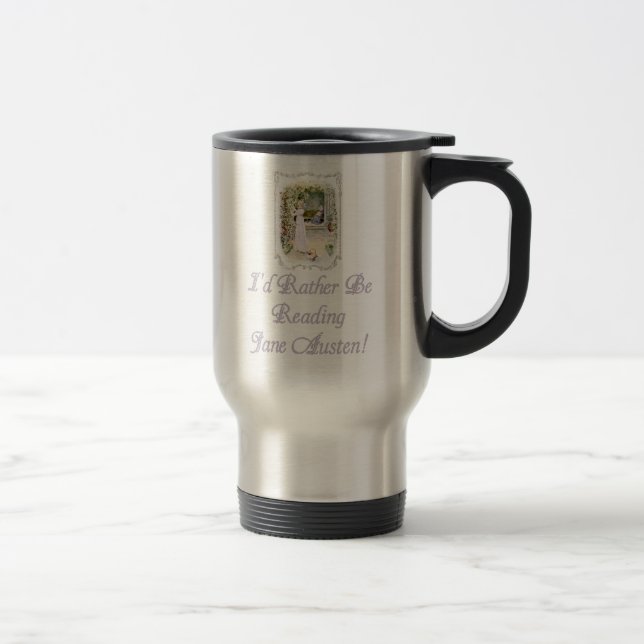 Térmica IRBR Jane Austen! Caneca de viagem, 2 cores (Direita)