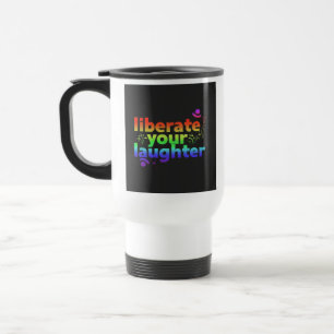 Térmica "Liberte Sua Filha" Caneca de viagem.