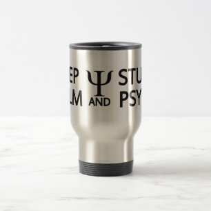 Térmica Mantenha caneca calma & do estudo de Psych - para