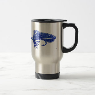 Térmica "Matuka azul - caneca da pesca com mosca da truta